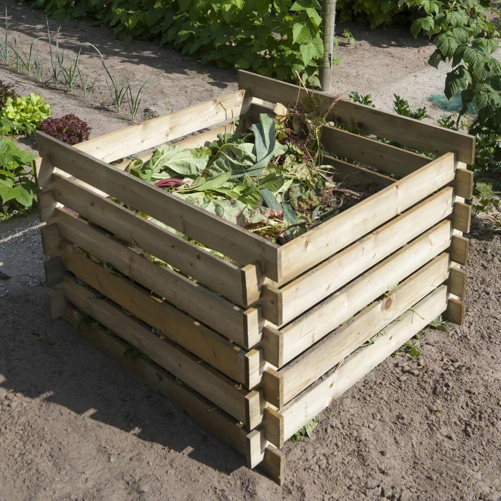 kompostbeholder træ 650 l 6070480