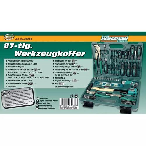 værktøjssæt 86 dele 29084