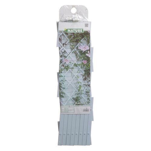 haveespalier 50x150 cm PVC hvid 6040701