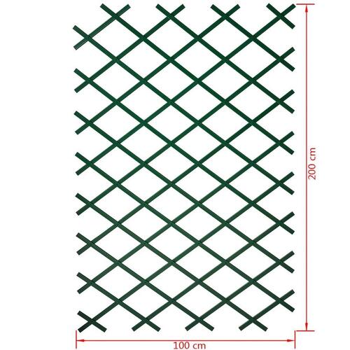 haveespalier 100x200 cm PVC grøn 6040704