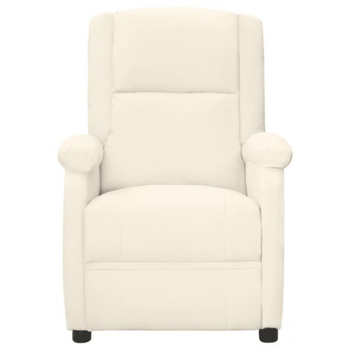 Massagestol kunstlæder cremefarvet