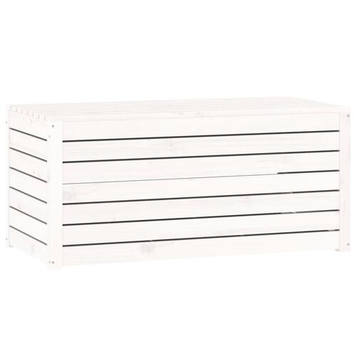 Havekasse 101x50,5x46,5 cm massivt fyrretræ hvid