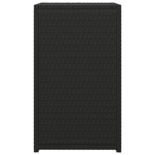 Sidebord 40x35x60 cm C-formet polyrattan sort