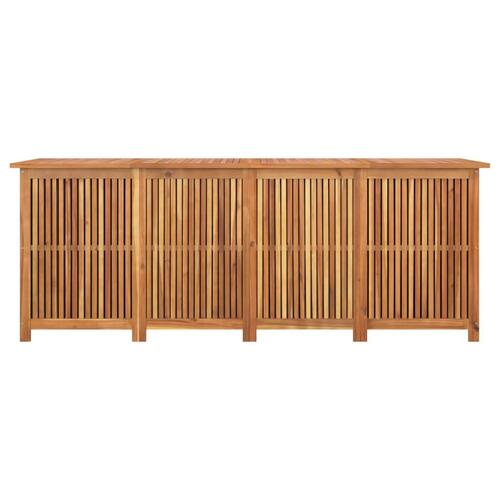 Opbevaringsboks til haven 200x80x75 cm massivt træ
