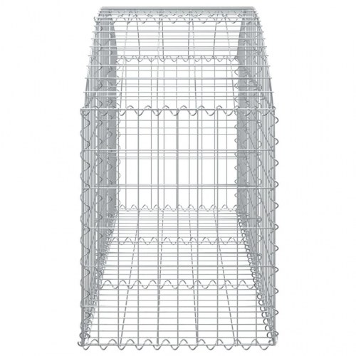 Buet gabionkurv 150×50×60/80 cm - galvaniseret jern