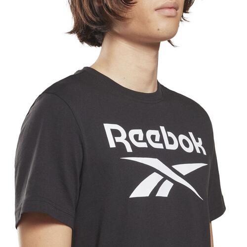 Kortærmet T-shirt til Mænd Reebok BIG LOGO TEE HD4222 Sort S