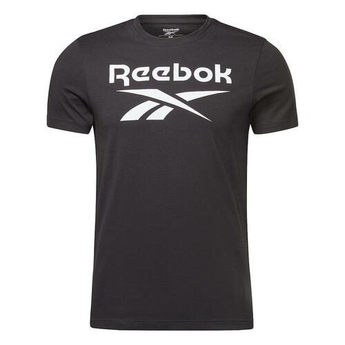 Kortærmet T-shirt til Mænd Reebok BIG LOGO TEE HD4222 Sort S
