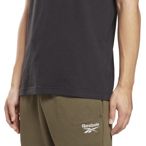 Kortærmet T-shirt til Mænd Reebok BIG LOGO TEE HD4222 Sort XL