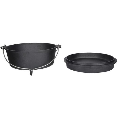 Esschert Design hollandsk ovn (støbejernsgryde) 6,5 l FF235 sort