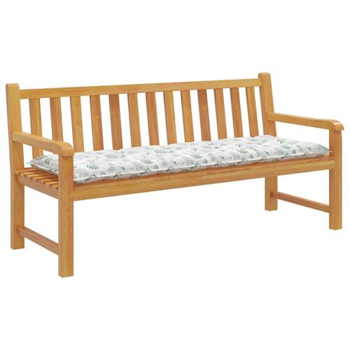 Hynde til havebænk 150x50x7 cm oxfordstof bladmønster