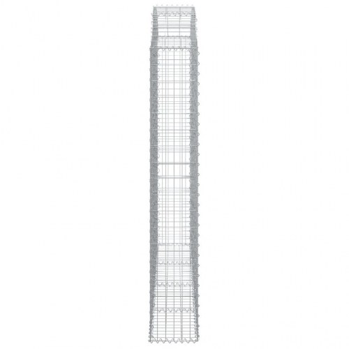 Buet gabionkurv 200x30x180/200 cm galvaniseret jern