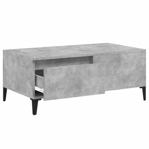 Sofabord 90x50x36,5 cm konstrueret træ betongrå