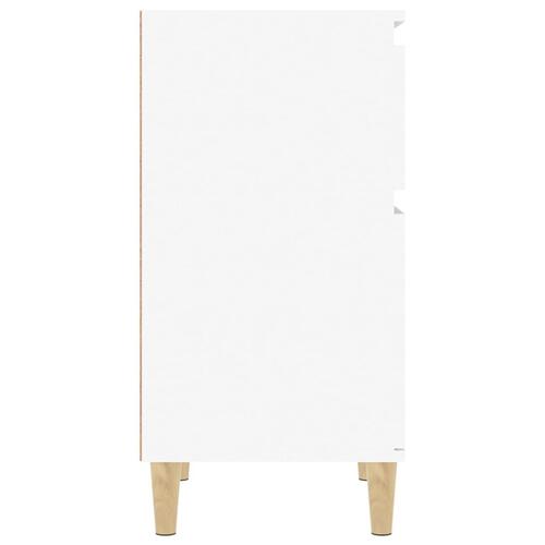 Sengeborde 2 stk. 40x35x70 cm hvid