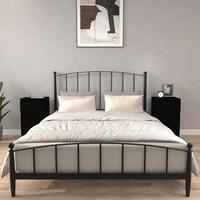 Sengeborde 2 stk. 40x35x70 cm sort