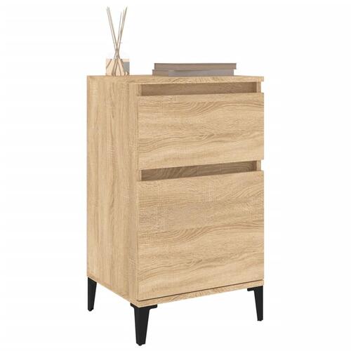 Sengeborde 2 stk. 40x35x70 cm sonoma-eg