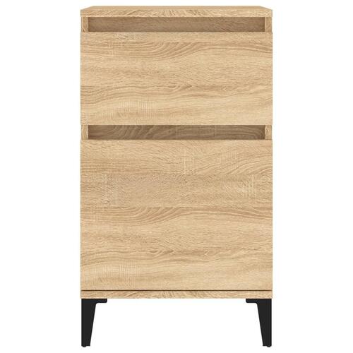 Sengeborde 2 stk. 40x35x70 cm sonoma-eg