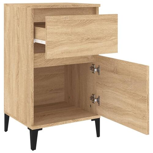 Sengeborde 2 stk. 40x35x70 cm sonoma-eg