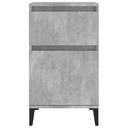 Sengeborde 2 stk. 40x35x70 cm betongrå
