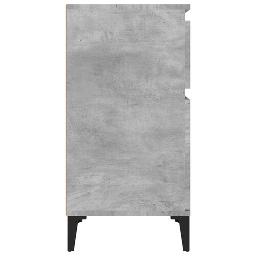 Sengeborde 2 stk. 40x35x70 cm betongrå