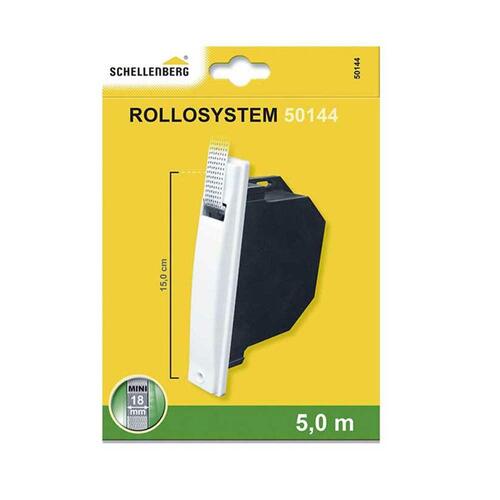Schellenberg snor til persienne/rollosystem - sort/hvid, plastik