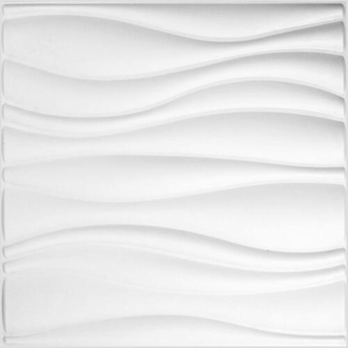 WallArt 3D vægpaneler med Waves 12 stk. GA-WA04