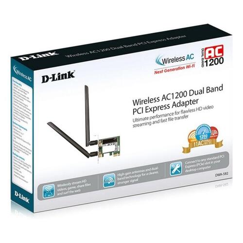 Wi-Fi-netværkskort D-Link DWA-582 5 GHz 867 Mbps LED