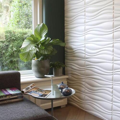 WallArt 3D vægpaneler med Waves 12 stk. GA-WA04