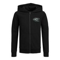 Hættetrøje til Børn Jack & Jones JCOSPACE LOGO SWEAT 12221210 Sort 10 år