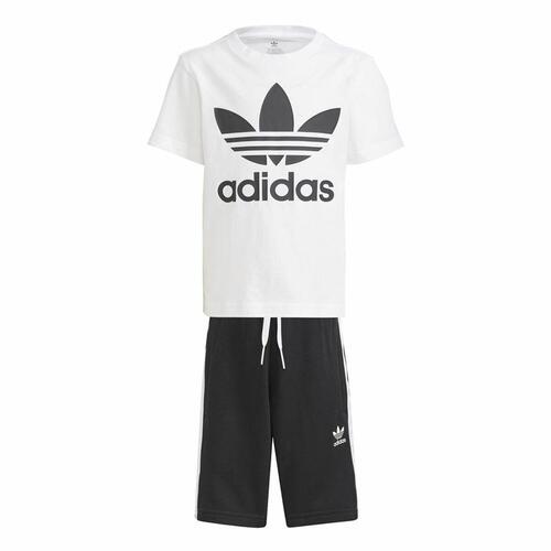 Sportstøj til Børn Adidas Adicolor Hvid 3-4 år