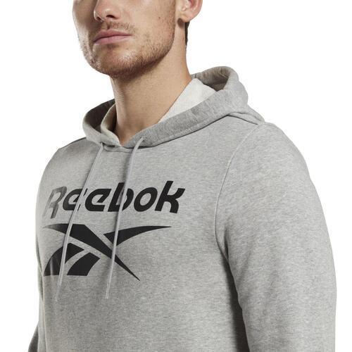 Hættetrøje til Mænd Reebok FT BIG LOGO OTH HZ8786 Grå L