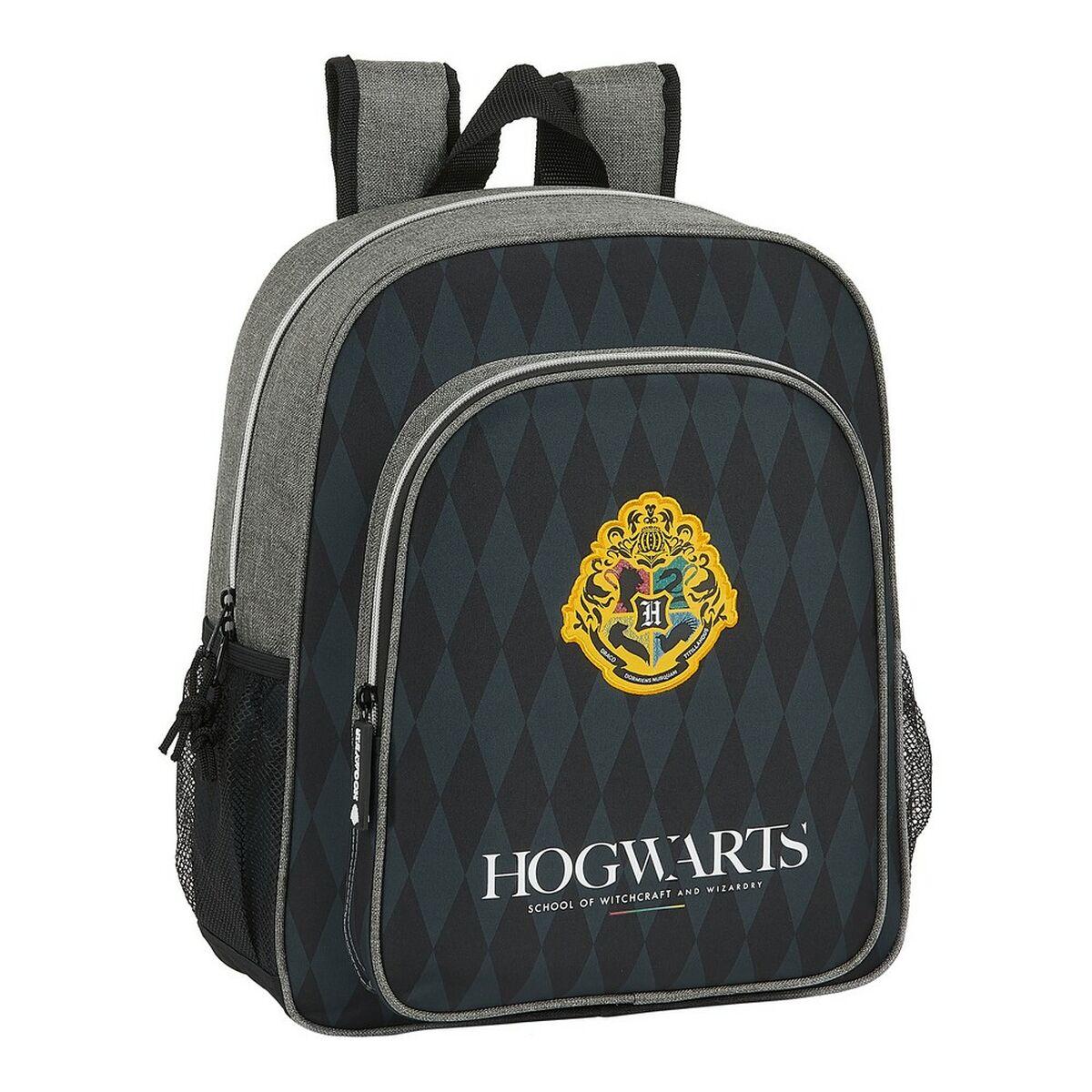 Skoletaske Hogwarts Harry Potter Hogwarts Sort Grå 12 L