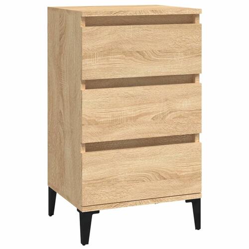 Sengebord 40x35x70 cm konstrueret træ sonoma-eg