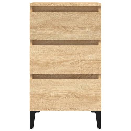 Sengebord 40x35x70 cm konstrueret træ sonoma-eg
