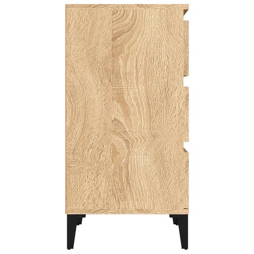 Sengebord 40x35x70 cm konstrueret træ sonoma-eg