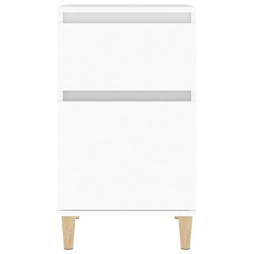 Sengebord 40x35x70 cm hvid