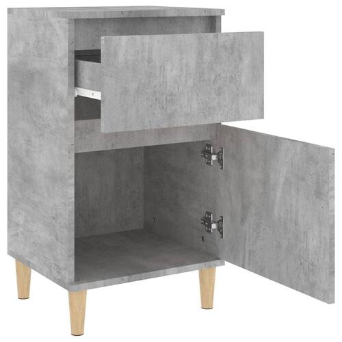 Sengebord 40x35x70 cm betongrå