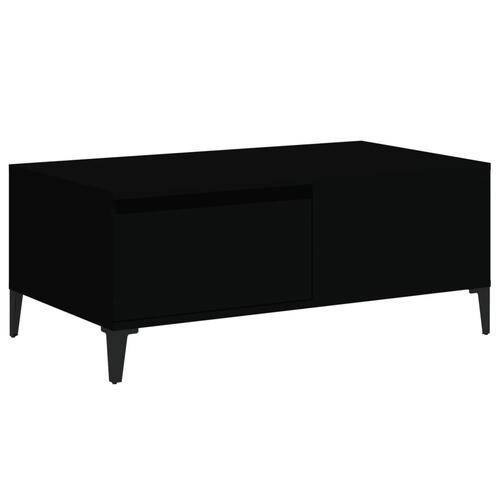 Sofabord 90x50x36,5 cm konstrueret træ sort
