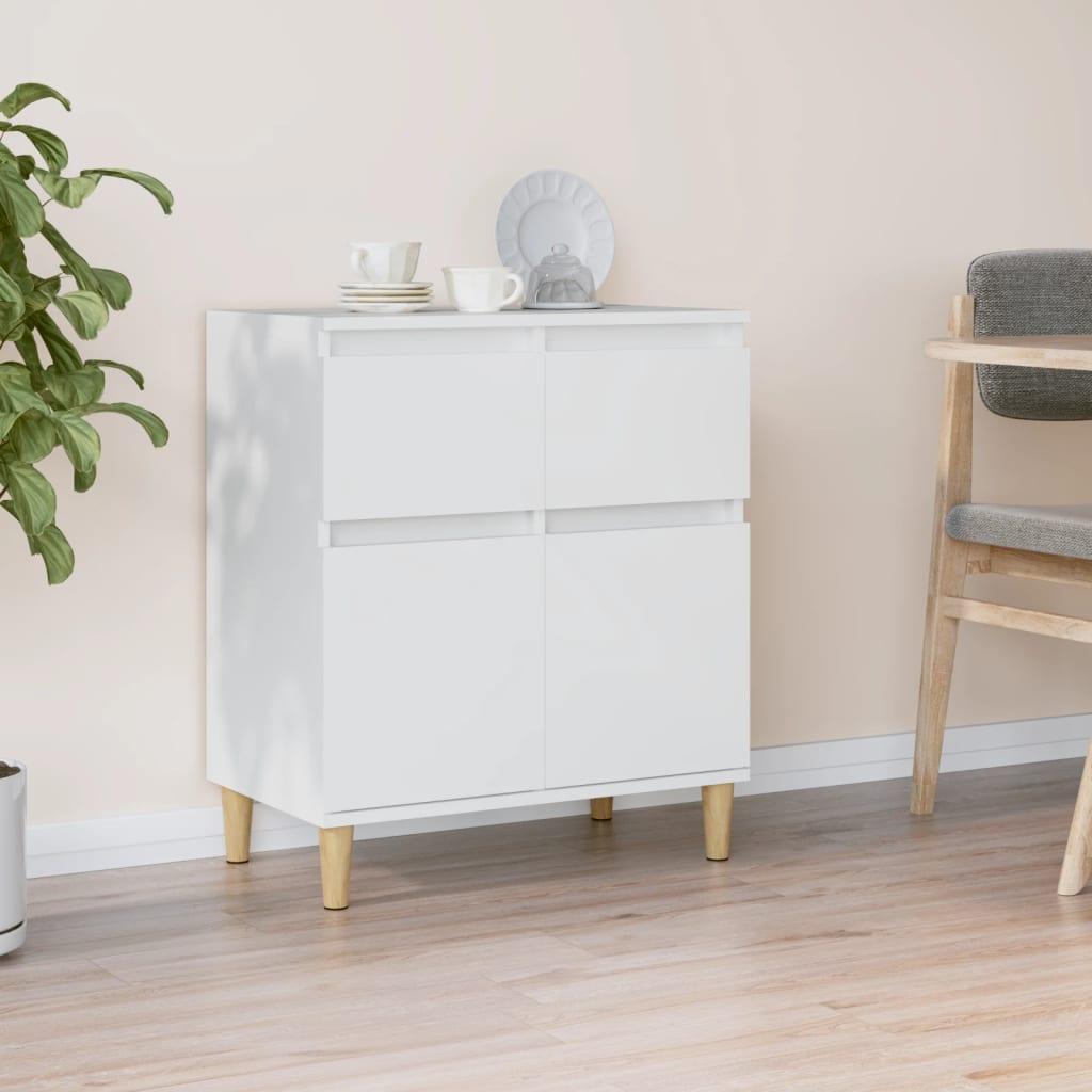 Skænk 60x35x70 cm konstrueret træ hvid billede