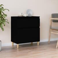 Skænk 60x35x70 cm konstrueret træ sort