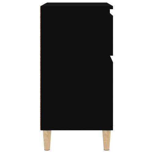 Skænk 60x35x70 cm konstrueret træ sort