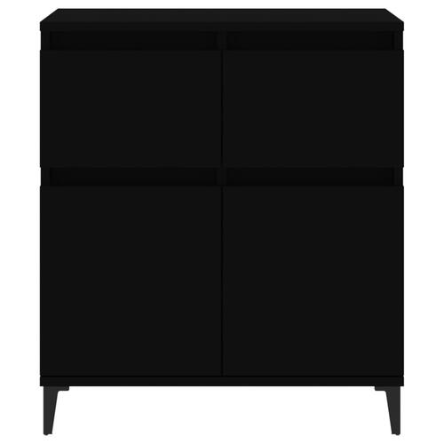 Skænk 60x35x70 cm konstrueret træ sort