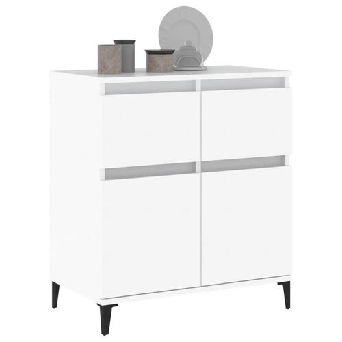 Skænk 60x35x70 cm konstrueret træ hvid