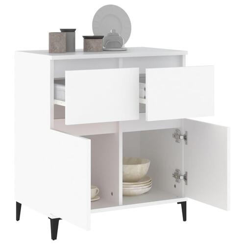 Skænk 60x35x70 cm konstrueret træ hvid