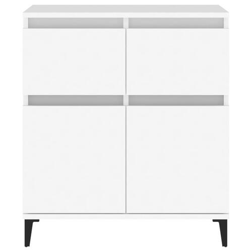Skænk 60x35x70 cm konstrueret træ hvid