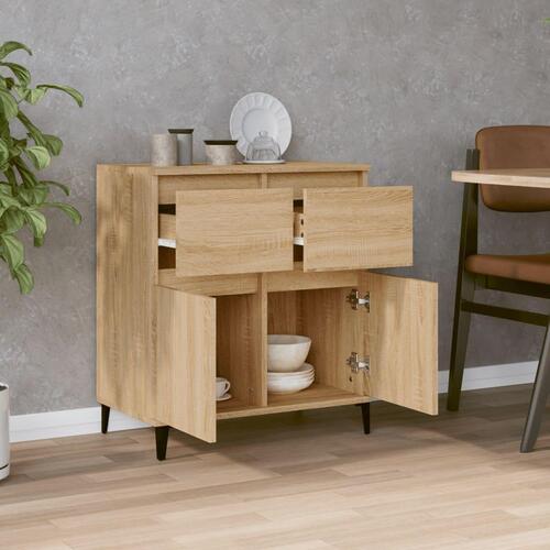 Skænk 60x35x70 cm konstrueret træ sonoma-eg