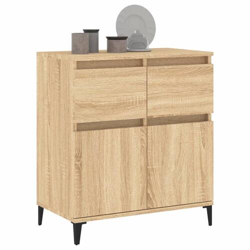 Skænk 60x35x70 cm konstrueret træ sonoma-eg