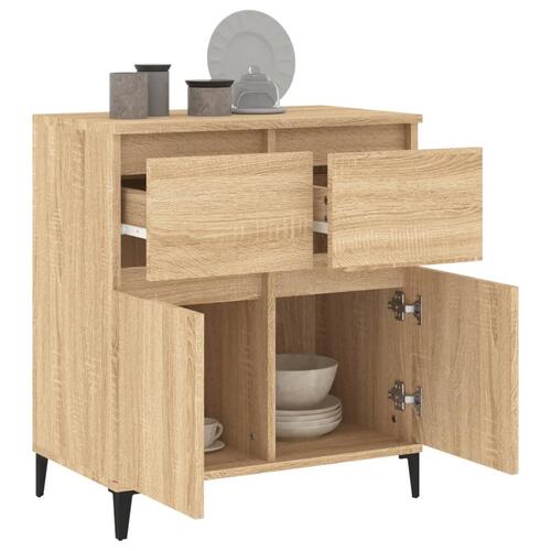 Skænk 60x35x70 cm konstrueret træ sonoma-eg