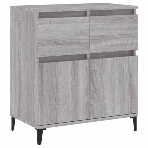 Skænk 60x35x70 cm konstrueret træ grå sonoma-eg