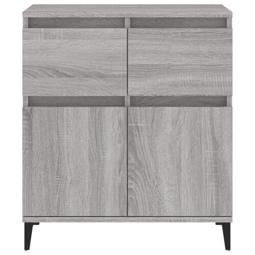 Skænk 60x35x70 cm konstrueret træ grå sonoma-eg