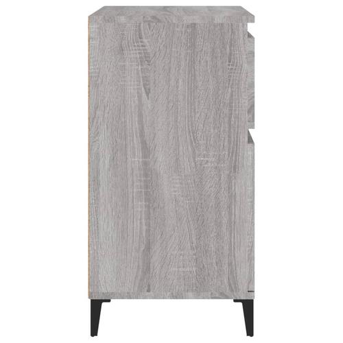 Skænk 60x35x70 cm konstrueret træ grå sonoma-eg